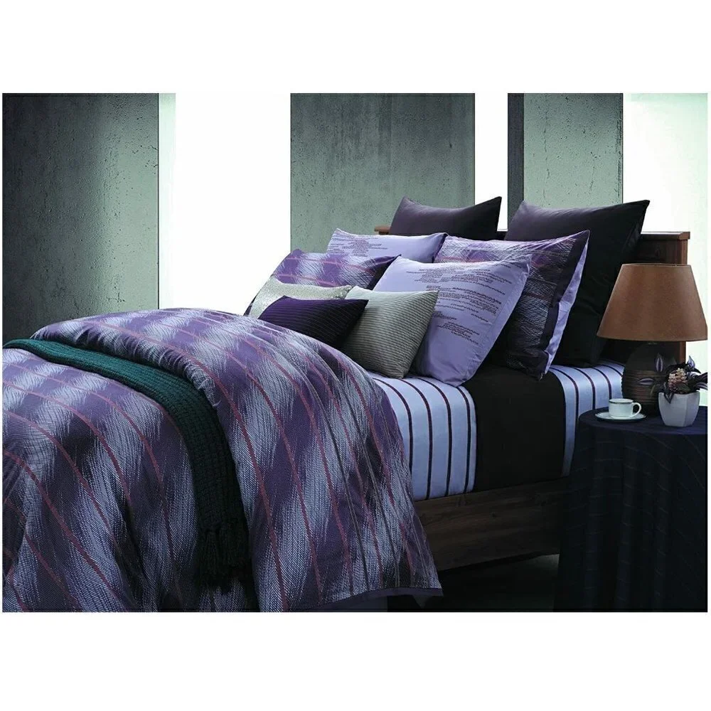 EverRouge Rainy Day Cotton 7 piece Duvet Set 300 Thread Count King Sized - New